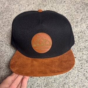 Black and Brown Snapback Hat